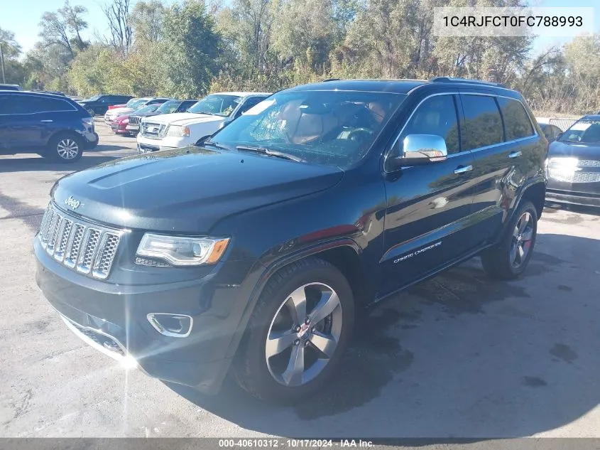 2015 Jeep Grand Cherokee Overland VIN: 1C4RJFCT0FC788993 Lot: 40610312