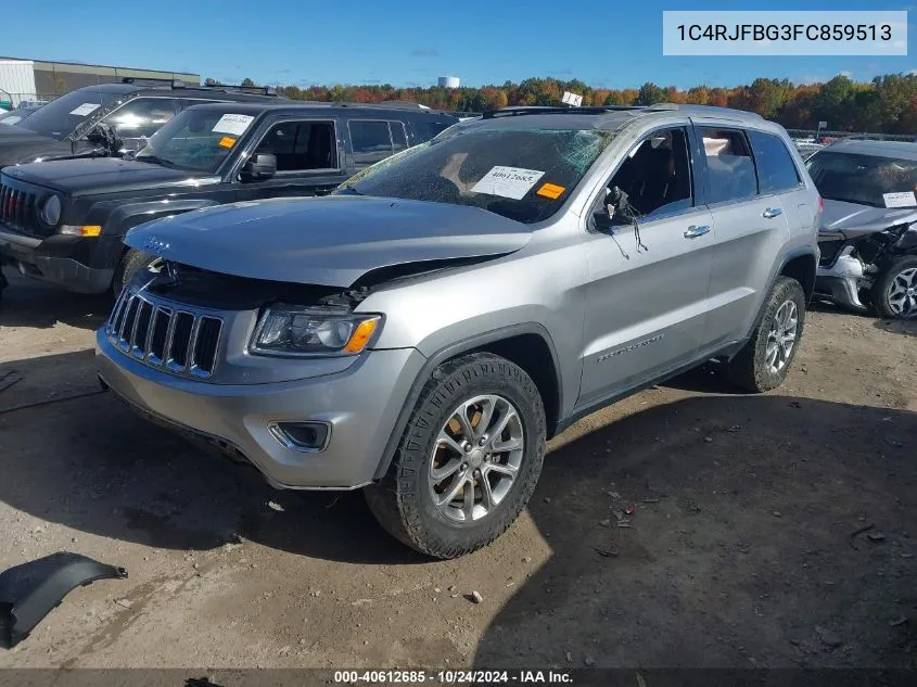 2015 Jeep Grand Cherokee Limited VIN: 1C4RJFBG3FC859513 Lot: 40612685