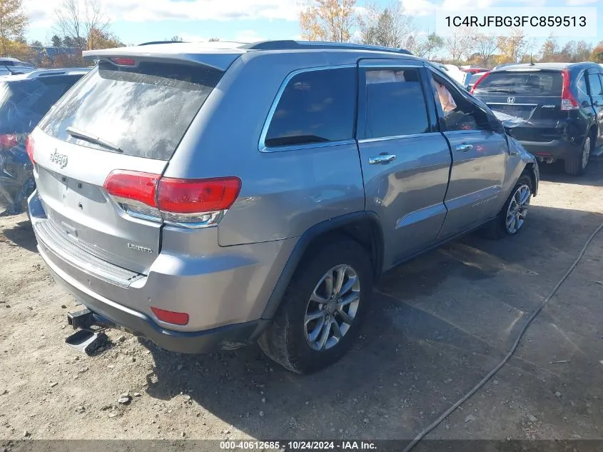 2015 Jeep Grand Cherokee Limited VIN: 1C4RJFBG3FC859513 Lot: 40612685