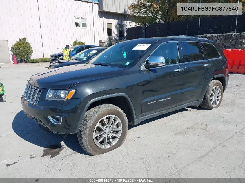 2015 Jeep Grand Cherokee Limited VIN: 1C4RJFBG9FC877840 Lot: 40614678