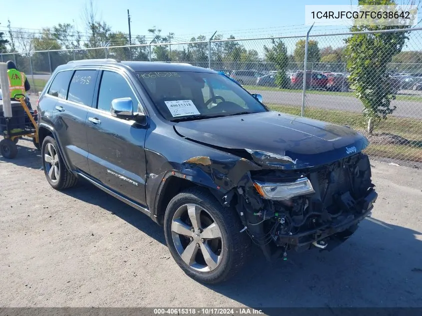 2015 Jeep Grand Cherokee Overland VIN: 1C4RJFCG7FC638642 Lot: 40615318