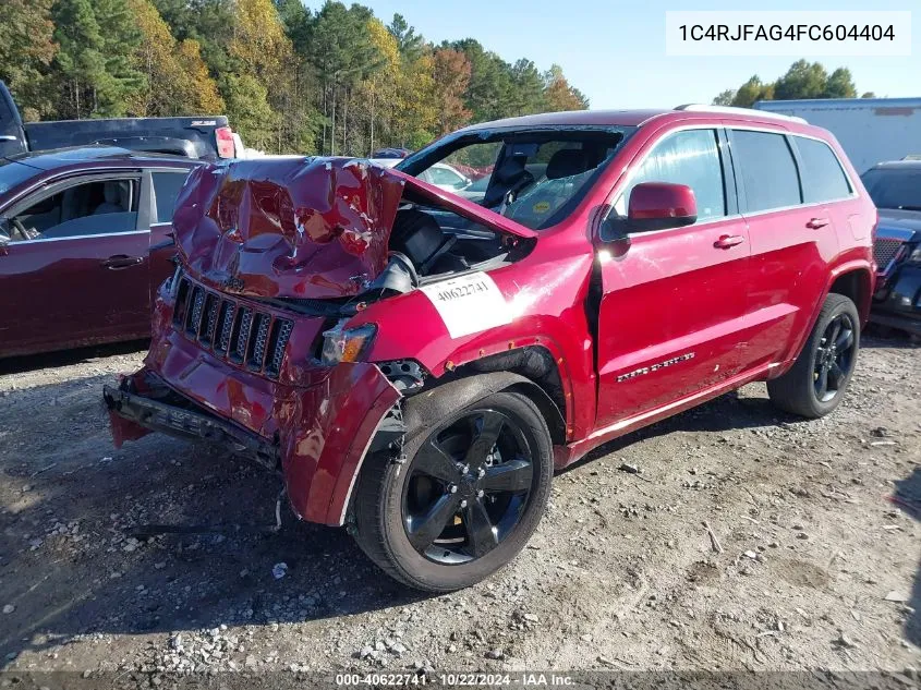 2015 Jeep Grand Cherokee Altitude VIN: 1C4RJFAG4FC604404 Lot: 40622741