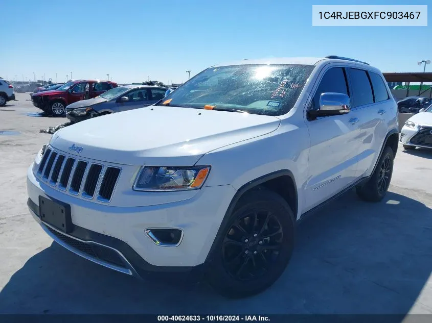 1C4RJEBGXFC903467 2015 Jeep Grand Cherokee Limited