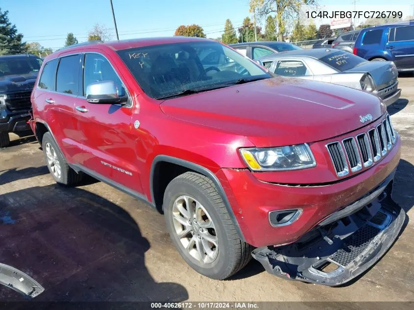 2015 Jeep Grand Cherokee Limited VIN: 1C4RJFBG7FC726799 Lot: 40626172