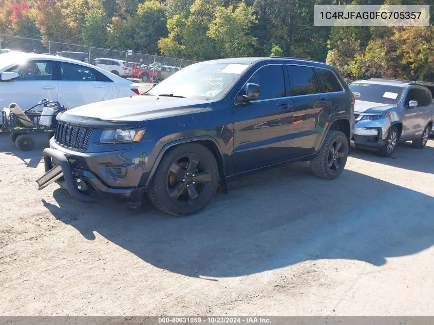 2015 Jeep Grand Cherokee Altitude VIN: 1C4RJFAG0FC705357 Lot: 40631059