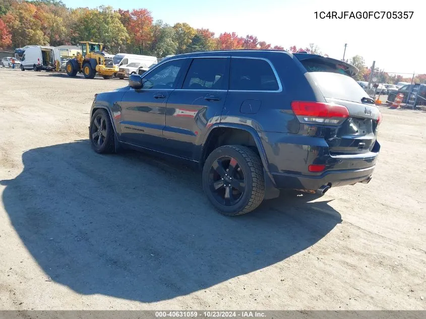 2015 Jeep Grand Cherokee Altitude VIN: 1C4RJFAG0FC705357 Lot: 40631059