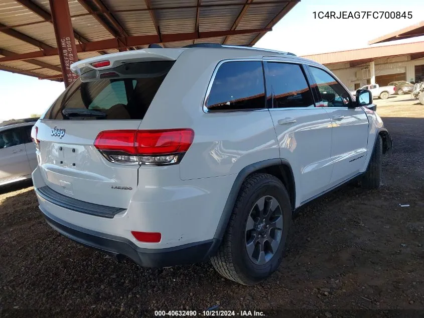 2015 Jeep Grand Cherokee Laredo VIN: 1C4RJEAG7FC700845 Lot: 40632490