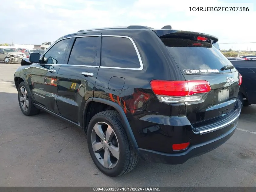 1C4RJEBG2FC707586 2015 Jeep Grand Cherokee Limited