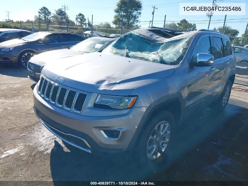 2015 Jeep Grand Cherokee Limited VIN: 1C4RJEBG4FC235486 Lot: 40639771