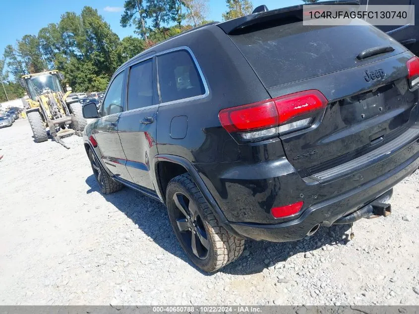 2015 Jeep Grand Cherokee Altitude VIN: 1C4RJFAG5FC130740 Lot: 40650788