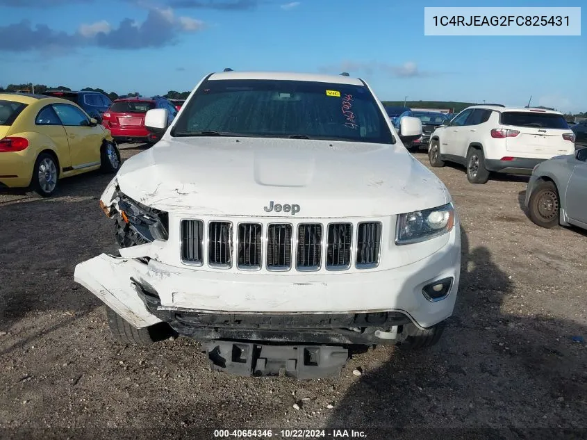 2015 Jeep Grand Cherokee Laredo VIN: 1C4RJEAG2FC825431 Lot: 40654346