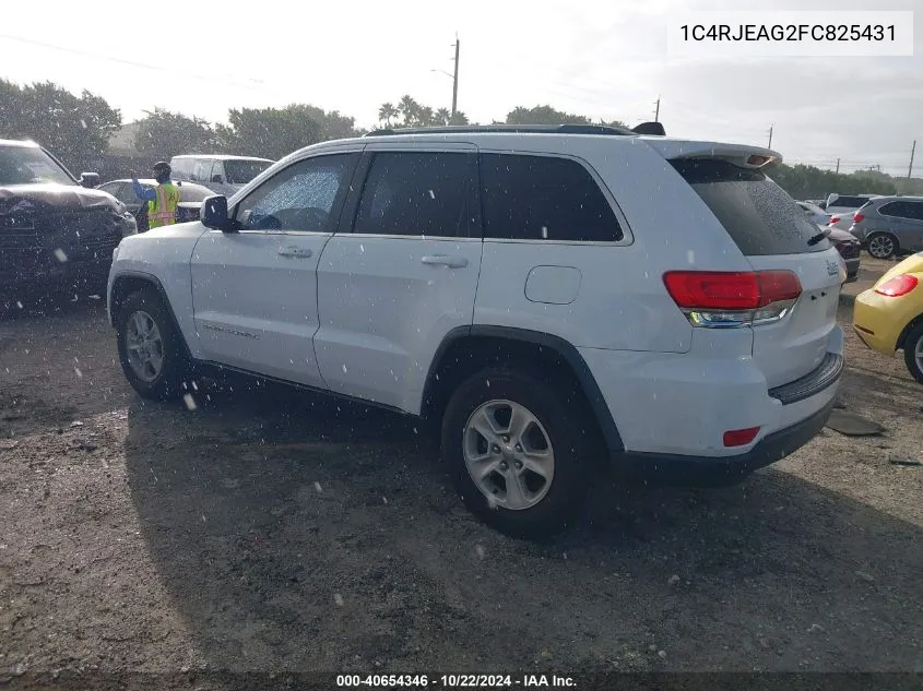 2015 Jeep Grand Cherokee Laredo VIN: 1C4RJEAG2FC825431 Lot: 40654346