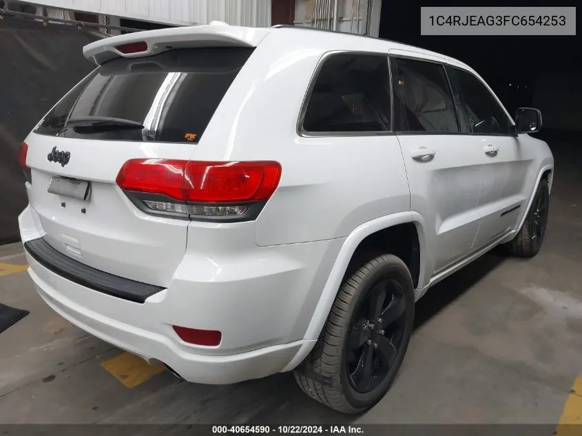 2015 Jeep Grand Cherokee Altitude VIN: 1C4RJEAG3FC654253 Lot: 40654590