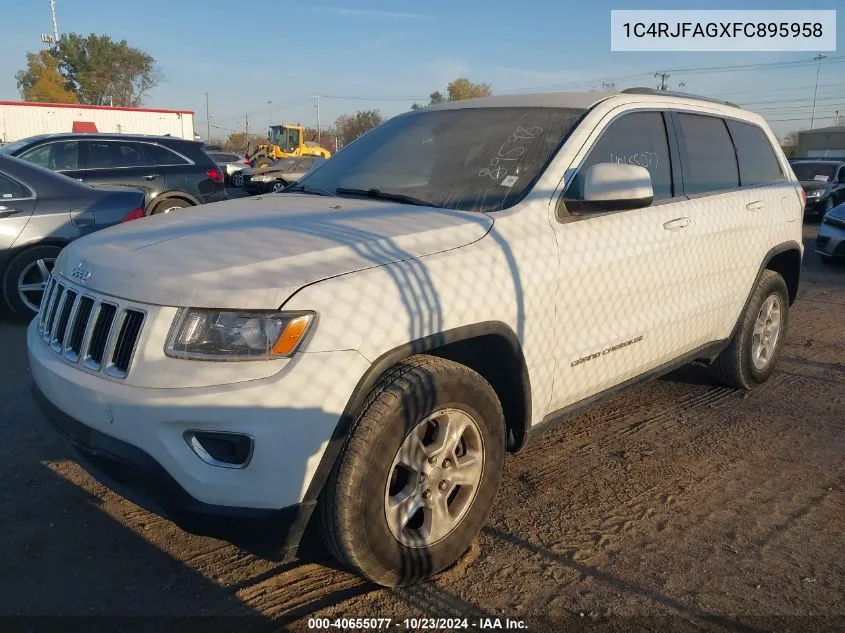 2015 Jeep Grand Cherokee Laredo VIN: 1C4RJFAGXFC895958 Lot: 40655077