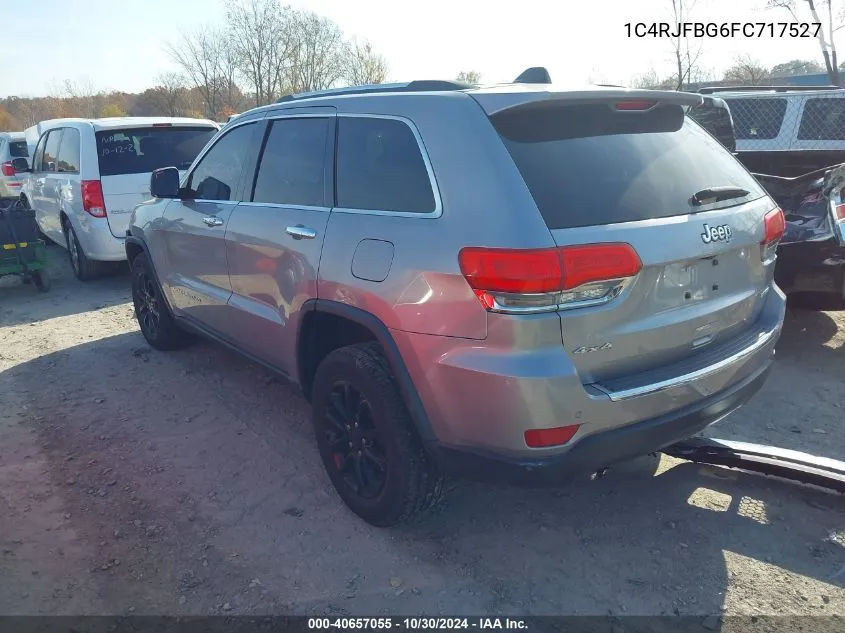 2015 Jeep Grand Cherokee Limited VIN: 1C4RJFBG6FC717527 Lot: 40657055