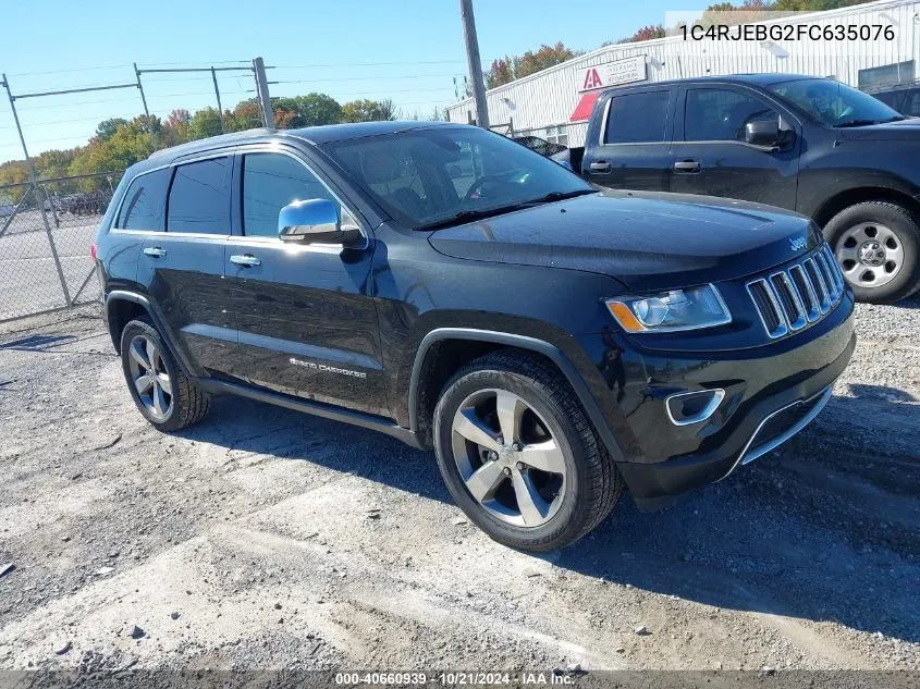 2015 Jeep Grand Cherokee Limited VIN: 1C4RJEBG2FC635076 Lot: 40660939