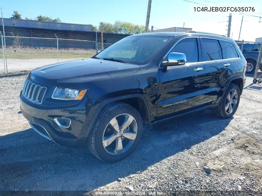 2015 Jeep Grand Cherokee Limited VIN: 1C4RJEBG2FC635076 Lot: 40660939