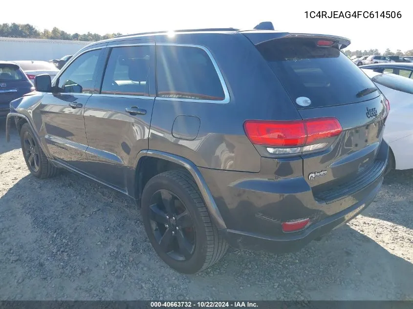 2015 Jeep Grand Cherokee Altitude VIN: 1C4RJEAG4FC614506 Lot: 40663732