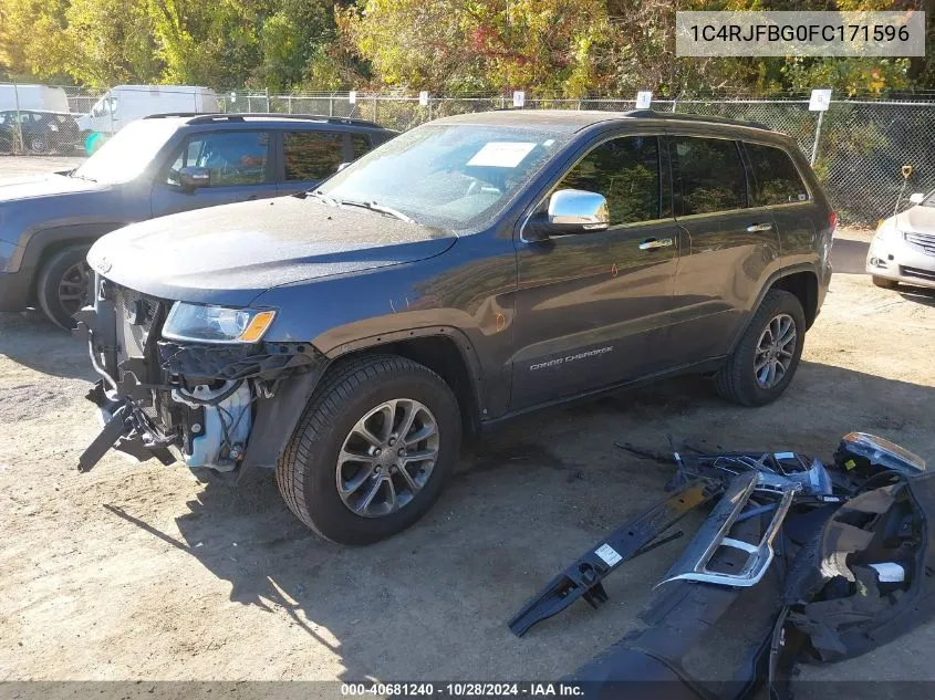 2015 Jeep Grand Cherokee Limited VIN: 1C4RJFBG0FC171596 Lot: 40681240