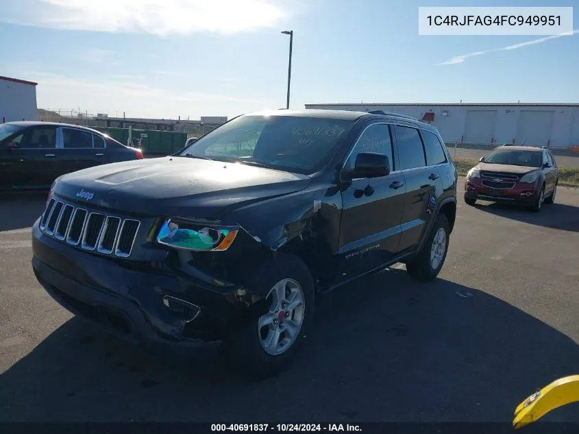 2015 Jeep Grand Cherokee Laredo VIN: 1C4RJFAG4FC949951 Lot: 40691837