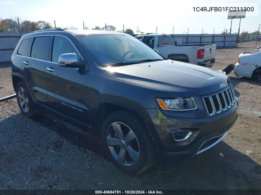 2015 Jeep Grand Cherokee Limited VIN: 1C4RJFBG1FC211300 Lot: 40694791