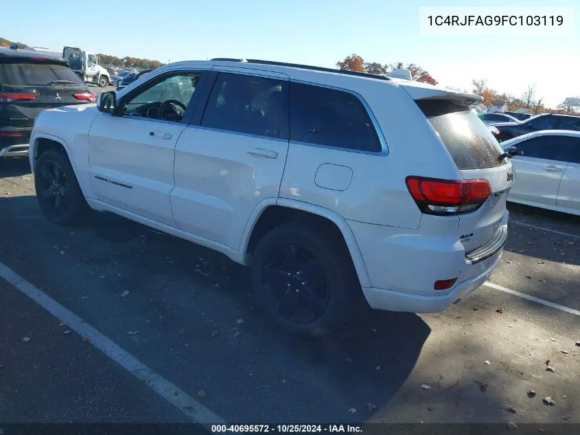 2015 Jeep Grand Cherokee Altitude VIN: 1C4RJFAG9FC103119 Lot: 40695572