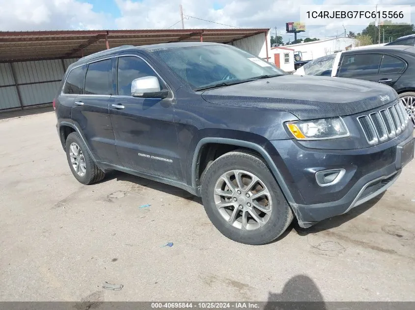 2015 Jeep Grand Cherokee Limited VIN: 1C4RJEBG7FC615566 Lot: 40695844