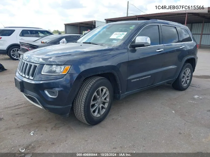 2015 Jeep Grand Cherokee Limited VIN: 1C4RJEBG7FC615566 Lot: 40695844