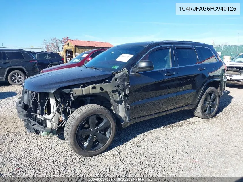 2015 Jeep Grand Cherokee Altitude VIN: 1C4RJFAG5FC940126 Lot: 40697907