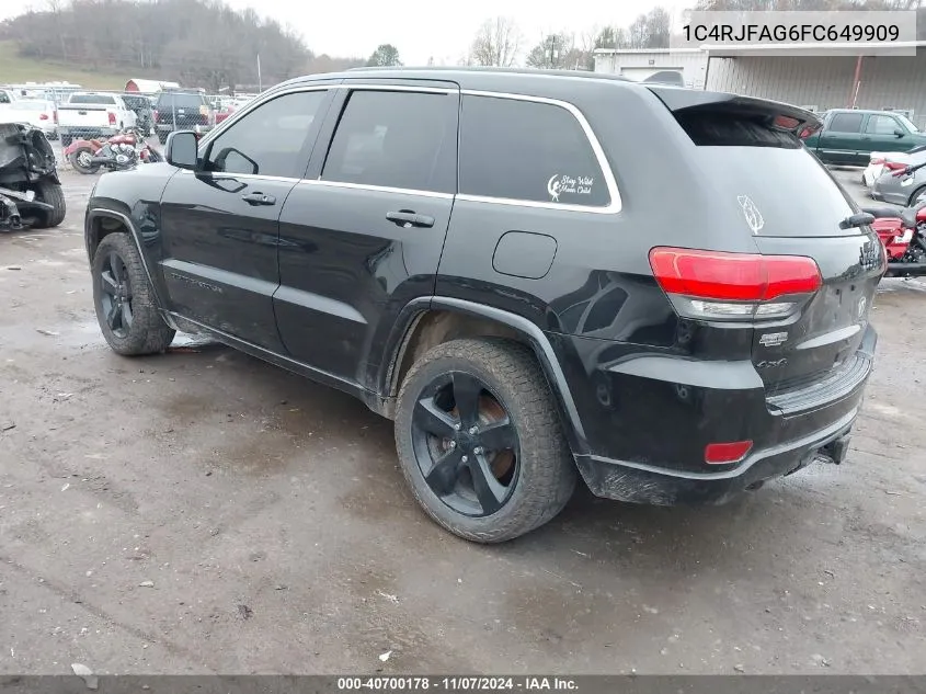 2015 Jeep Grand Cherokee Altitude VIN: 1C4RJFAG6FC649909 Lot: 40700178