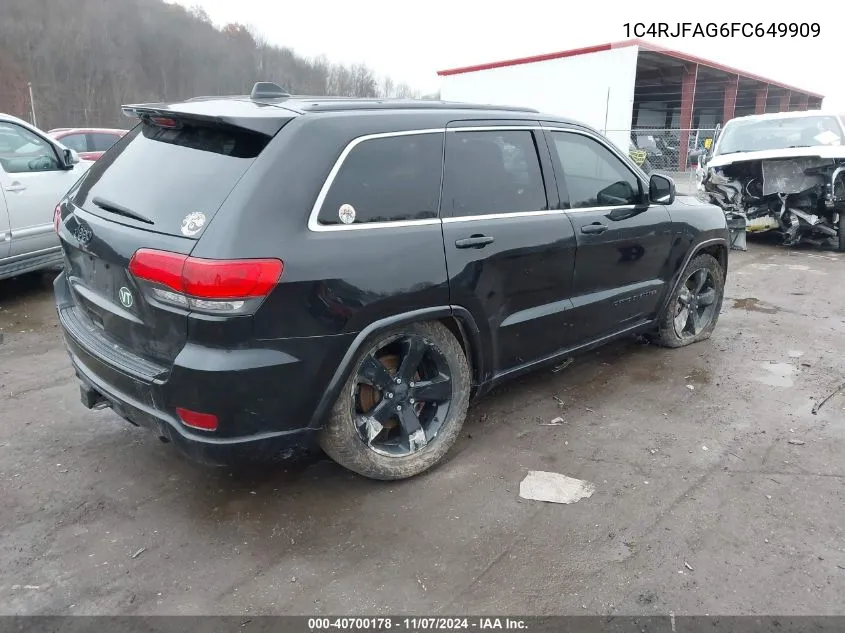 2015 Jeep Grand Cherokee Altitude VIN: 1C4RJFAG6FC649909 Lot: 40700178