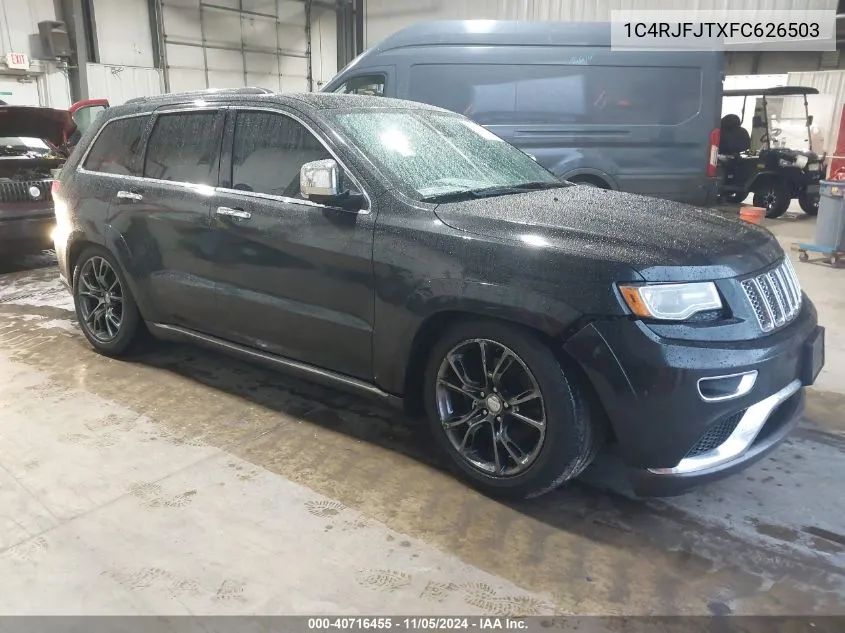 2015 Jeep Grand Cherokee Summit VIN: 1C4RJFJTXFC626503 Lot: 40716455