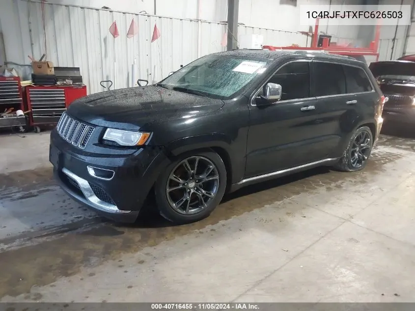 2015 Jeep Grand Cherokee Summit VIN: 1C4RJFJTXFC626503 Lot: 40716455