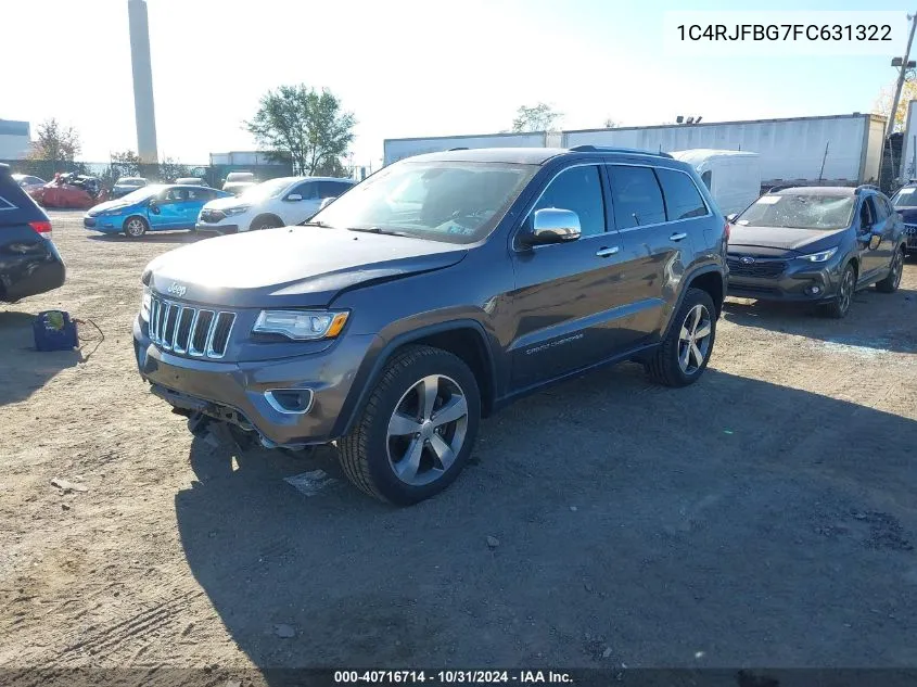 2015 Jeep Grand Cherokee Limited VIN: 1C4RJFBG7FC631322 Lot: 40716714