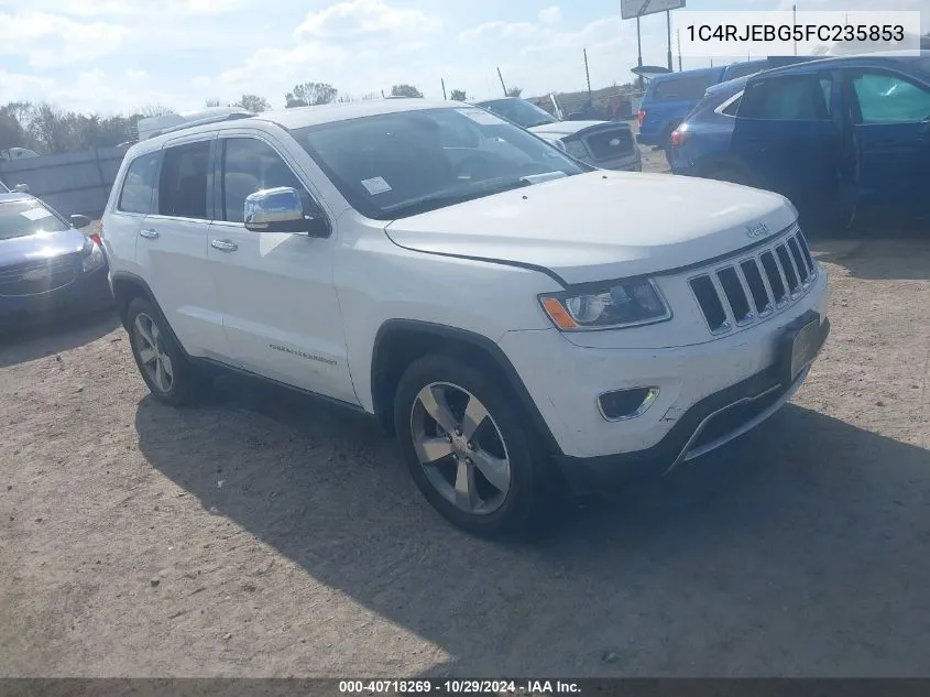 2015 Jeep Grand Cherokee Limited VIN: 1C4RJEBG5FC235853 Lot: 40718269