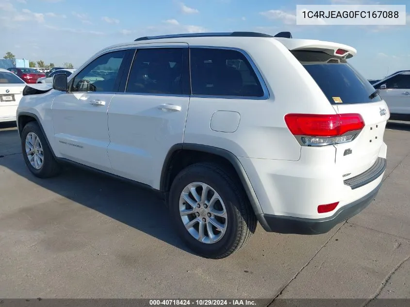 2015 Jeep Grand Cherokee Laredo VIN: 1C4RJEAG0FC167088 Lot: 40718424