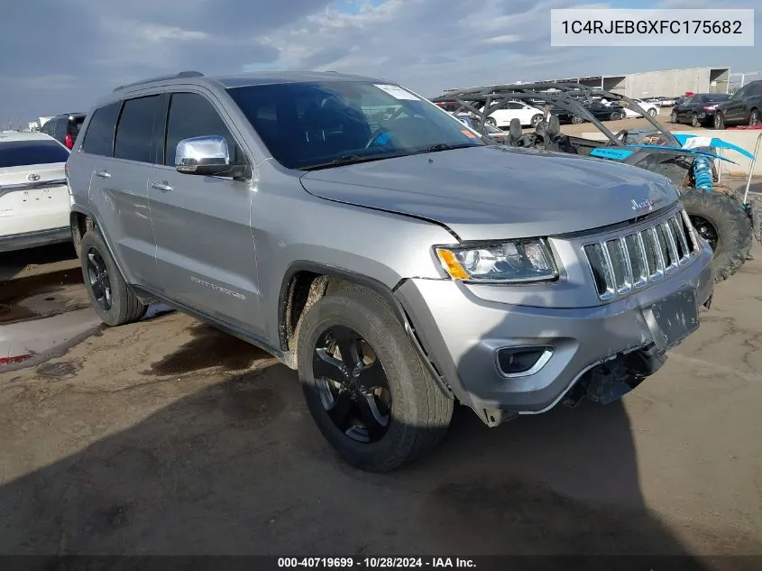 2015 Jeep Grand Cherokee Limited VIN: 1C4RJEBGXFC175682 Lot: 40719699