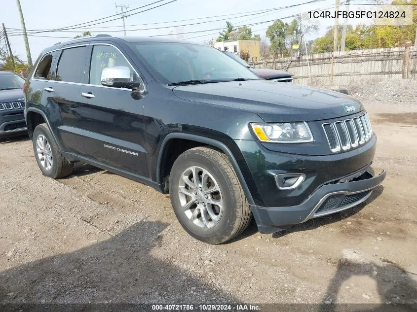 2015 Jeep Grand Cherokee Limited VIN: 1C4RJFBG5FC124824 Lot: 40721786