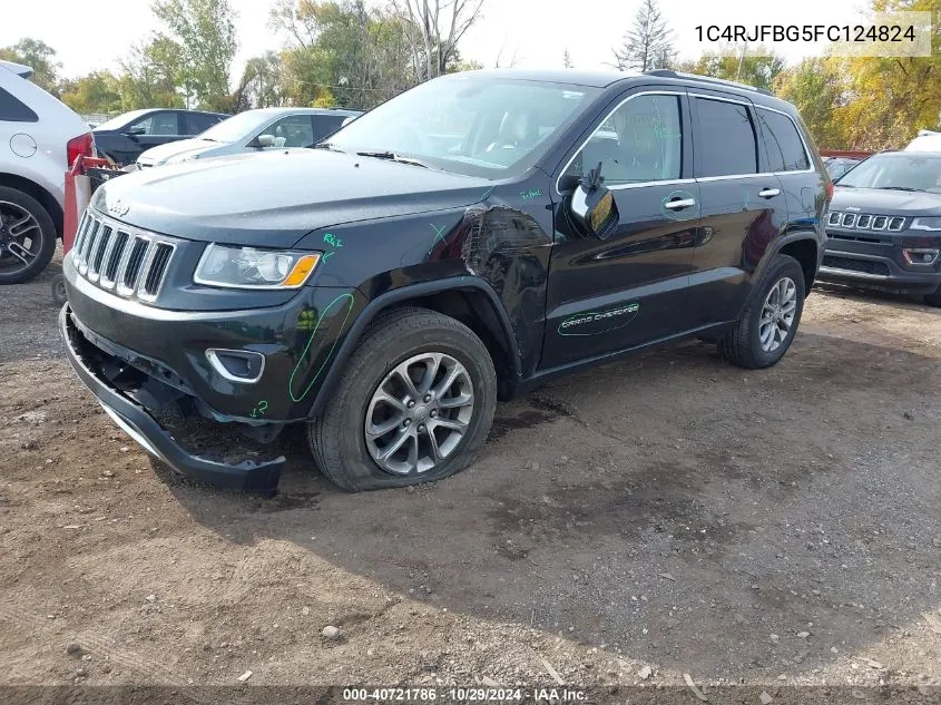 2015 Jeep Grand Cherokee Limited VIN: 1C4RJFBG5FC124824 Lot: 40721786