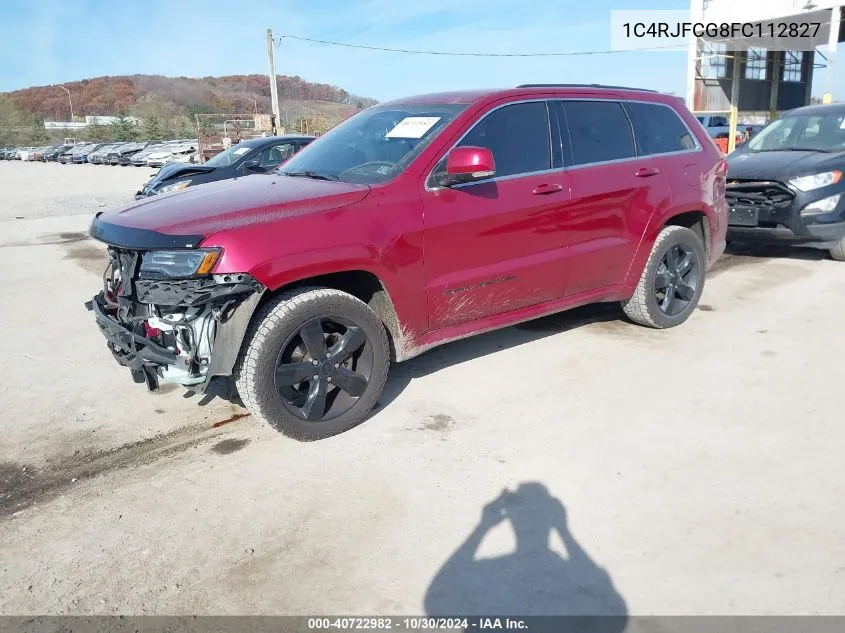 2015 Jeep Grand Cherokee High Altitude VIN: 1C4RJFCG8FC112827 Lot: 40722982