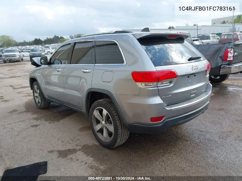 2015 Jeep Grand Cherokee Limited VIN: 1C4RJFBG1FC783161 Lot: 40723581