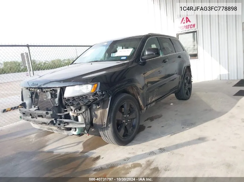 2015 Jeep Grand Cherokee Altitude VIN: 1C4RJFAG3FC778898 Lot: 40731797