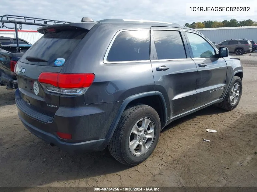 2015 Jeep Grand Cherokee Laredo VIN: 1C4RJEAG5FC826282 Lot: 40734256