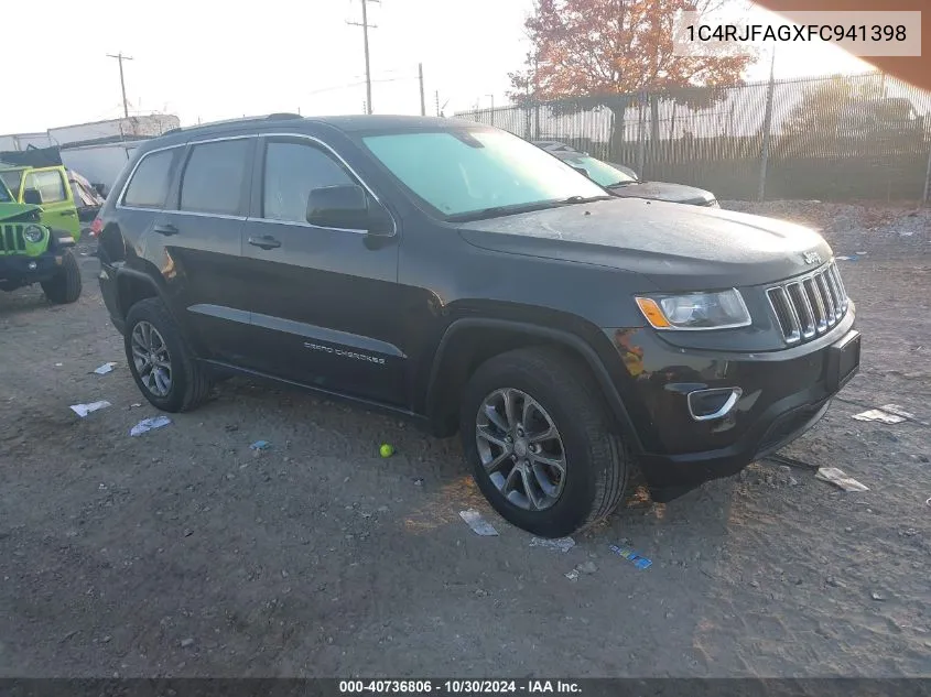 2015 Jeep Grand Cherokee Laredo VIN: 1C4RJFAGXFC941398 Lot: 40736806