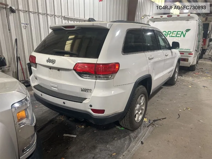 2015 Jeep Grand Cherokee Laredo VIN: 1C4RJFAG6FC730893 Lot: 40738059