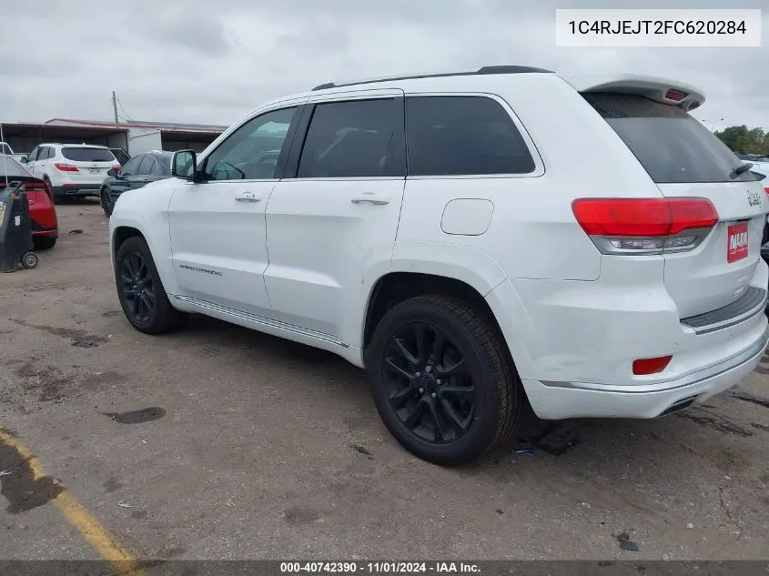 2015 Jeep Grand Cherokee Summit VIN: 1C4RJEJT2FC620284 Lot: 40742390