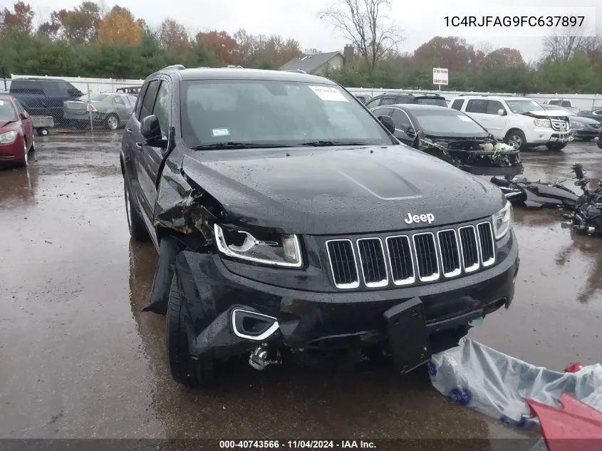 2015 Jeep Grand Cherokee Laredo VIN: 1C4RJFAG9FC637897 Lot: 40743566