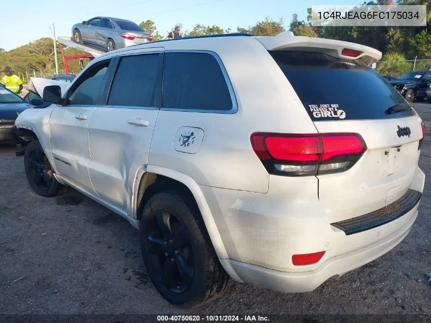 2015 Jeep Grand Cherokee Altitude VIN: 1C4RJEAG6FC175034 Lot: 40750620