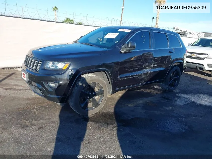 2015 Jeep Grand Cherokee Altitude VIN: 1C4RJFAG0FC955309 Lot: 40763969