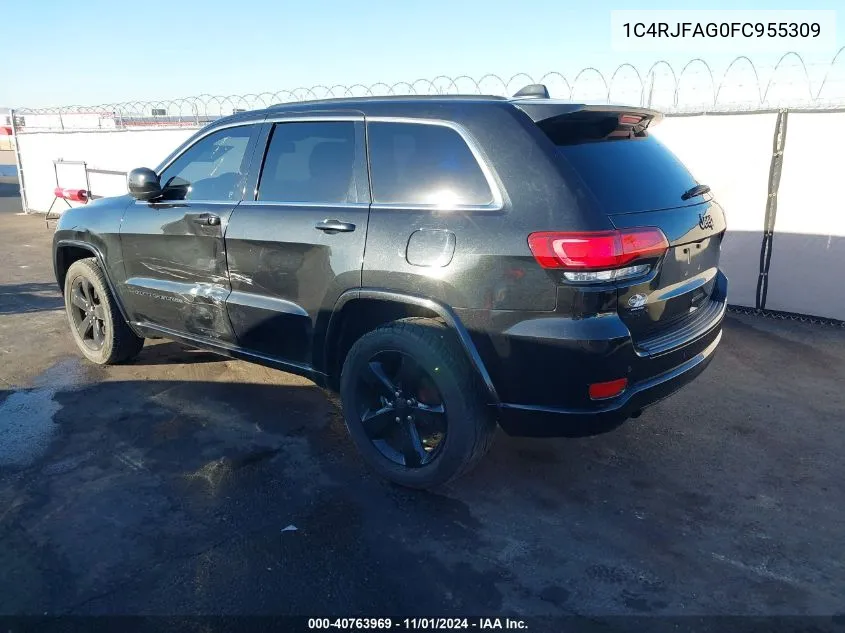 2015 Jeep Grand Cherokee Altitude VIN: 1C4RJFAG0FC955309 Lot: 40763969